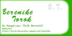 berenike torok business card